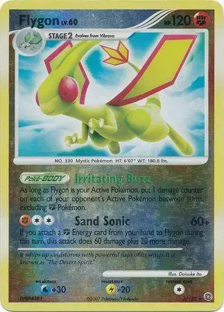 Flygon [Reverse Holo] - Pokemon Secret Wonders #5