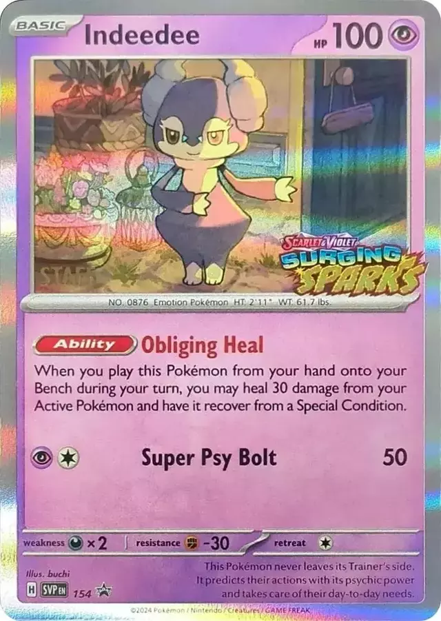 Indeedee [Staff] - Pokemon Scarlet & Violet Promos #154