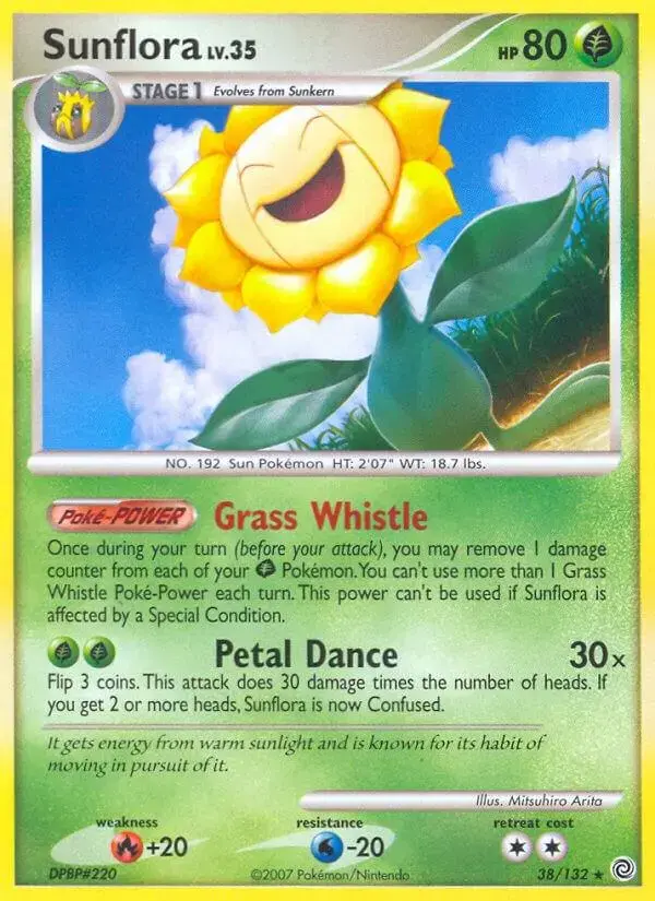 Sunflora - Pokemon Secret Wonders #38