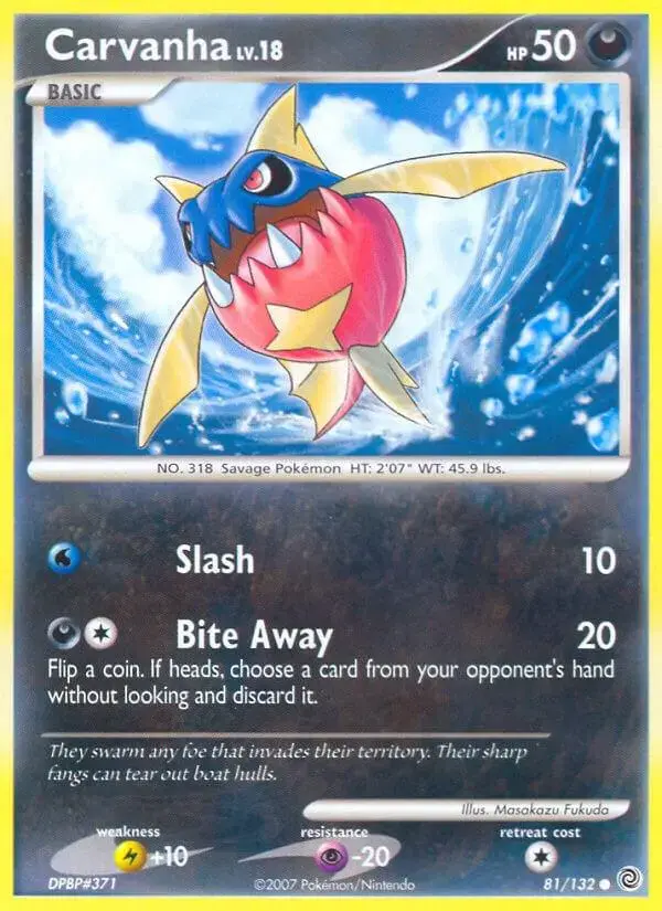 Carvanha - Pokemon Secret Wonders #81