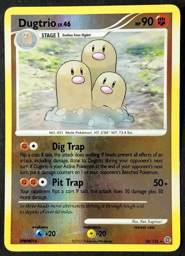 Dugtrio [Reverse Holo] - Pokemon Secret Wonders #24