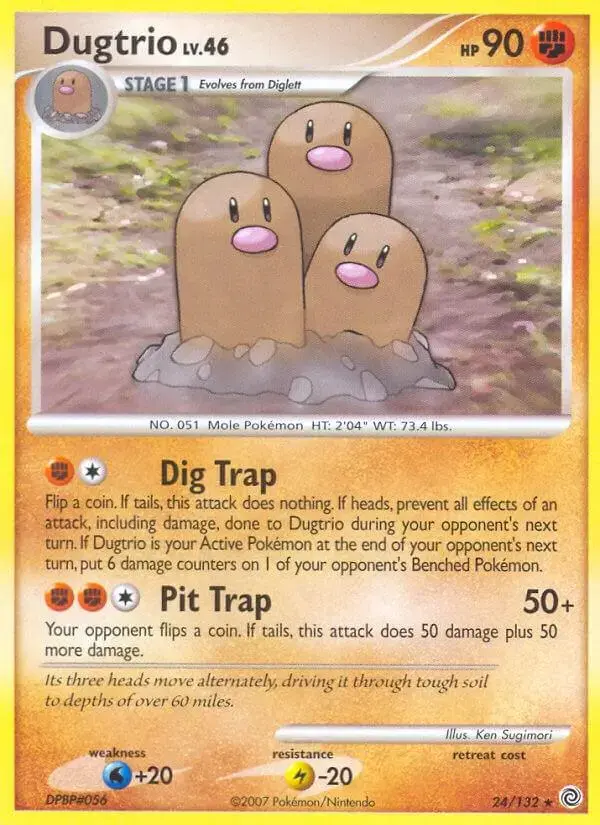Dugtrio - Pokemon Secret Wonders #24