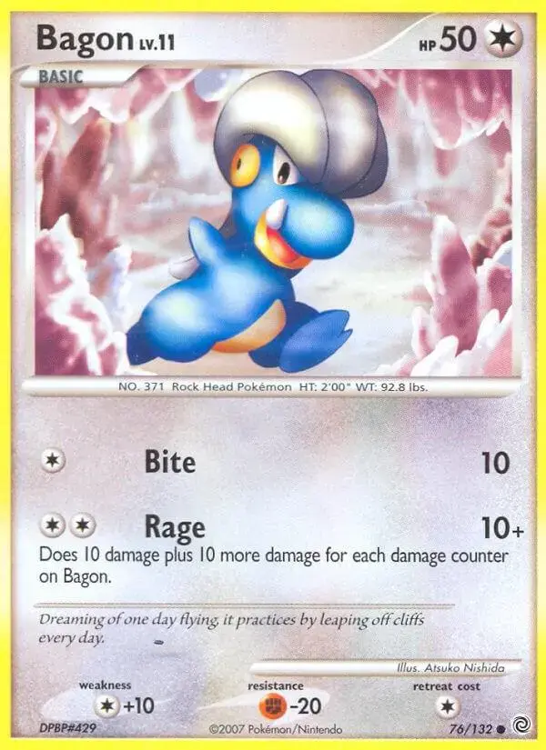 Bagon - Pokemon Secret Wonders #76