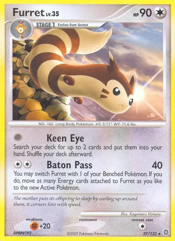 Furret - Pokemon Secret Wonders #27
