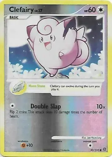 Clefairy [Reverse Holo] - Pokemon Secret Wonders #83