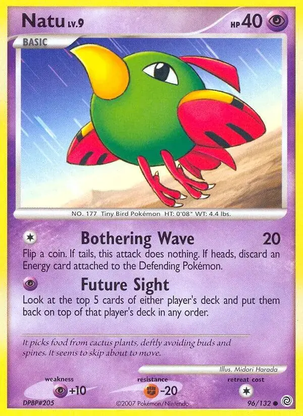 Natu - Pokemon Secret Wonders #96