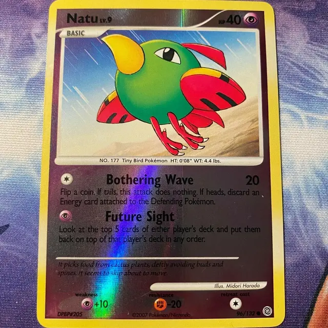 Natu [Reverse Holo] - Pokemon Secret Wonders #96