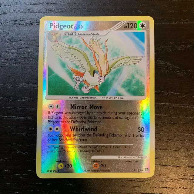 Pidgeot [Reverse Holo] - Pokemon Secret Wonders #35