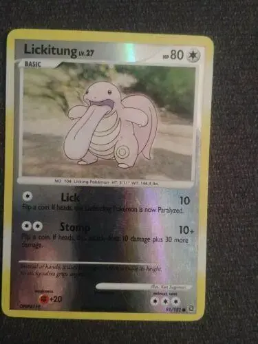 Lickitung [Reverse Holo] - Pokemon Secret Wonders #91