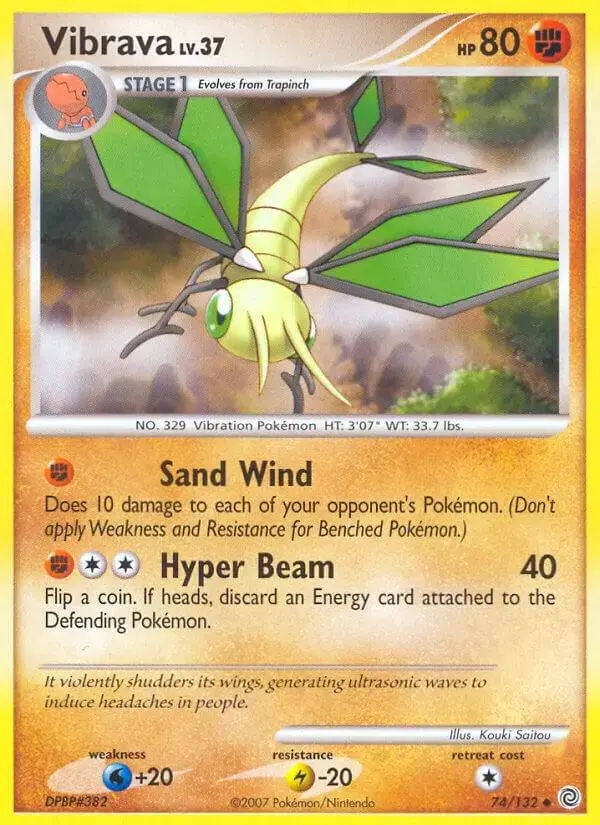 Vibrava - Pokemon Secret Wonders #74