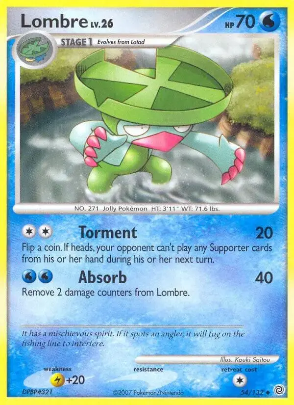 Lombre - Pokemon Secret Wonders #54