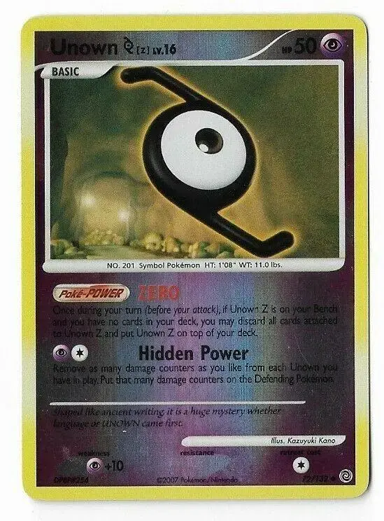 Unown Z [Reverse Holo]