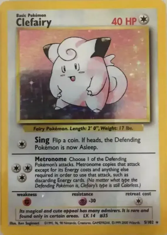 Clefairy [1999-2000] - Pokemon Base Set #5