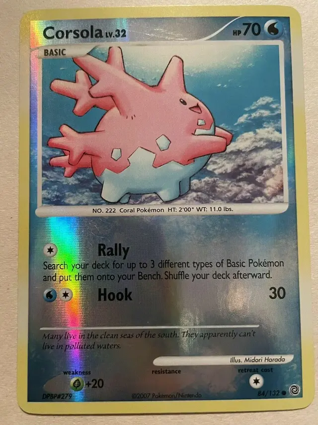 Corsola [Reverse Holo] - Pokemon Secret Wonders #84