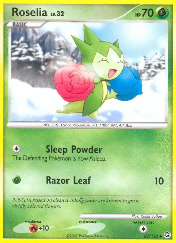 Roselia - Pokemon Secret Wonders #62