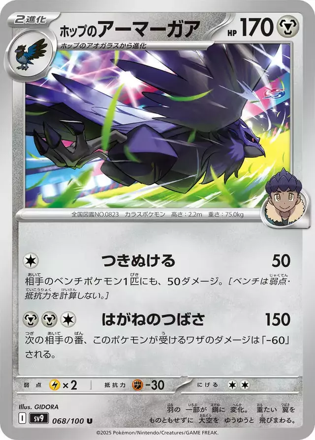 Hop's Corviknight - Pokemon Japanese Battle Partners #68