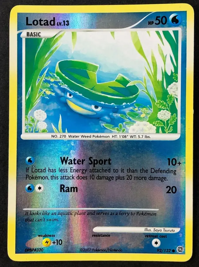 Lotad [Reverse Holo] - Pokemon Secret Wonders #92