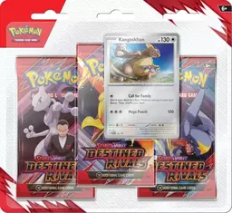 3 Pack Blister: Kangaskhan - Pokemon Destined Rivals