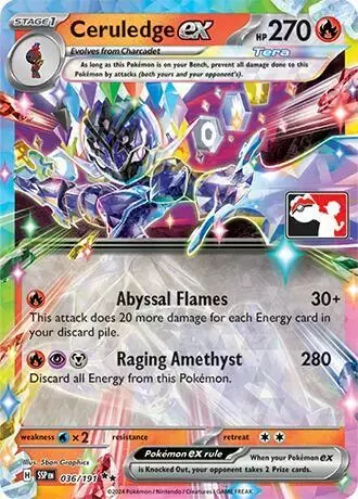 Ceruledge Ex [Prize Pack] - Pokemon Prize Pack Series #36