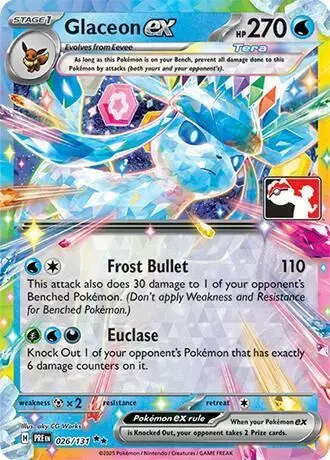 Glaceon Ex [Prize Pack Series 7] - Pokemon Prize Pack Series #26