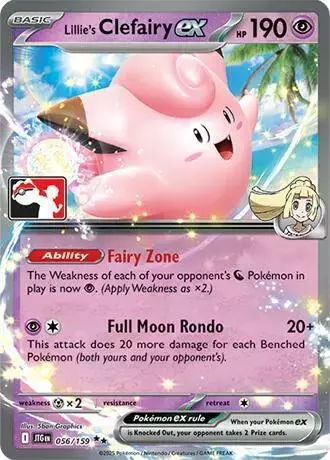 Lillie's Clefairy Ex [Prize Pack Series 7] - Pokemon Prize Pack Series #56