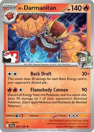 N's Darmanitan [Prize Pack] - Pokemon Prize Pack Series #27