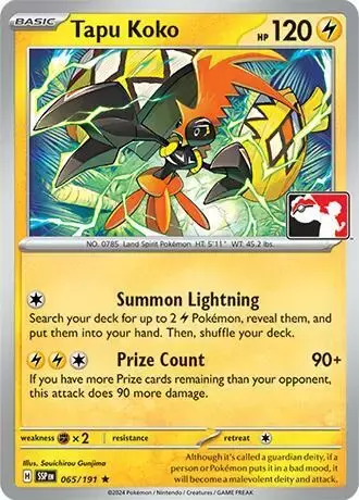 Tapu Koko [Prize Pack] - Pokemon Prize Pack Series #65