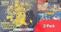 Costco 2-Pack Trainer Box & Booster Bundle - Pokemon Surging Sparks