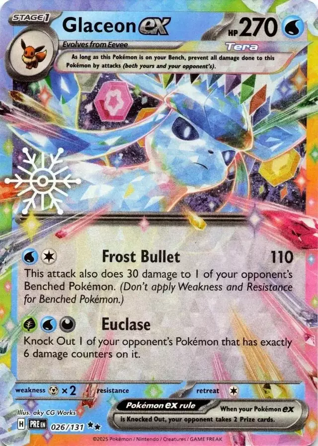 Glaceon EX [Holiday Calendar] - Pokemon Promo #26