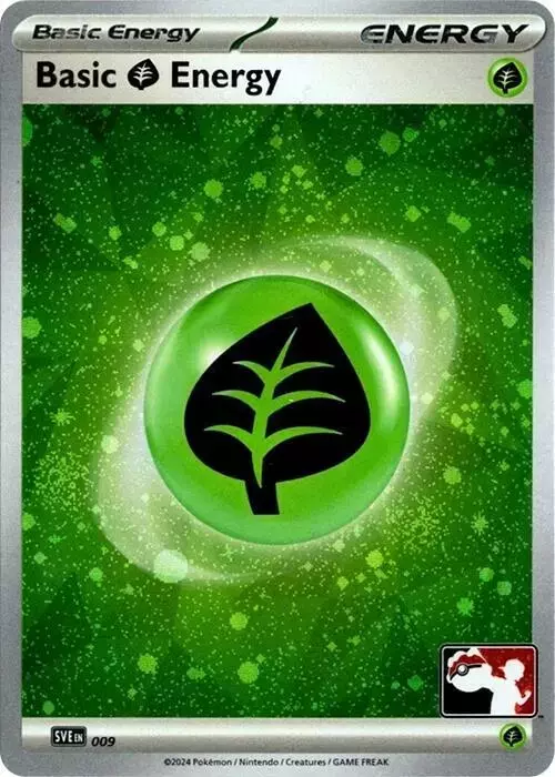 Basic Grass Energy [Prize Pack Cosmos Holo] - Pokemon Prize Pack Series #9