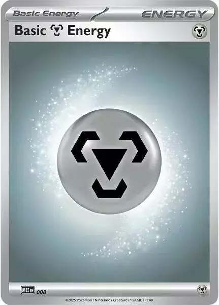 Basic Metal Energy [Reverse Holo] #8 - Pokemon Mega Evolution Energy