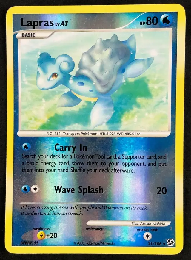 Lapras [Reverse Holo] - Pokemon Great Encounters #21