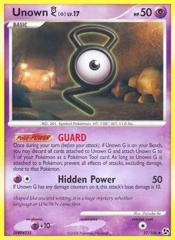 Unown G - Pokemon Great Encounters #57