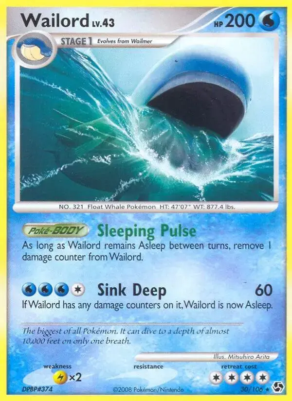 Wailord - Pokemon Great Encounters #30