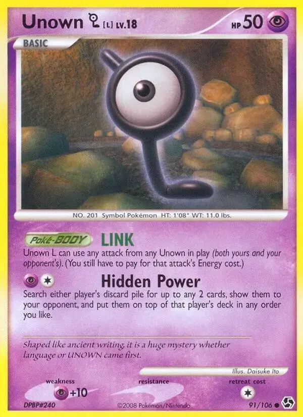 Unown L - Pokemon Great Encounters #91