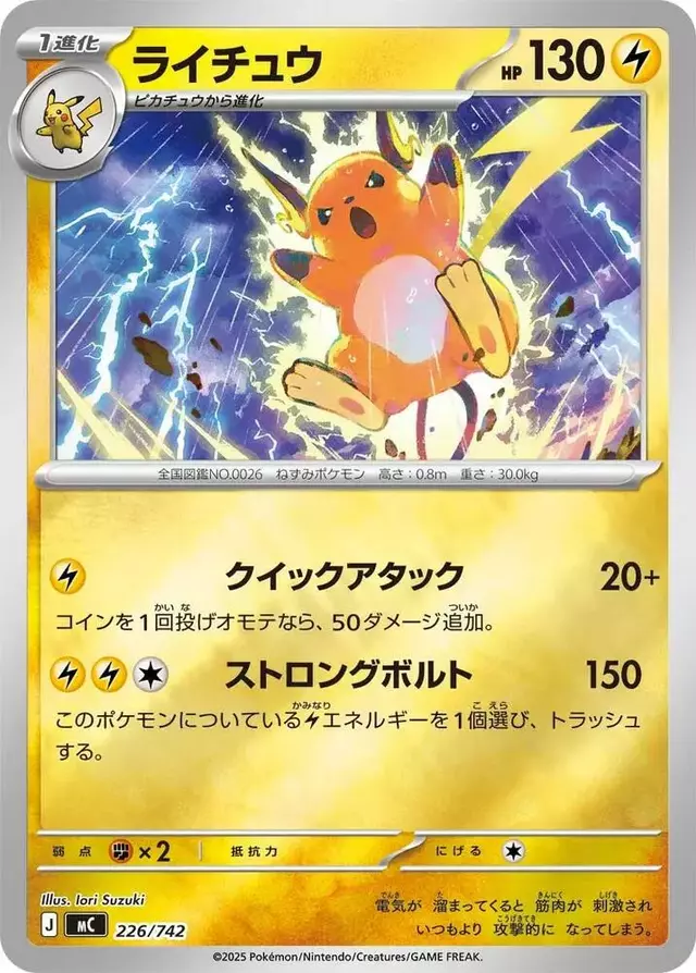Raichu [Mirror Holo] - Pokemon Japanese Promo #226
