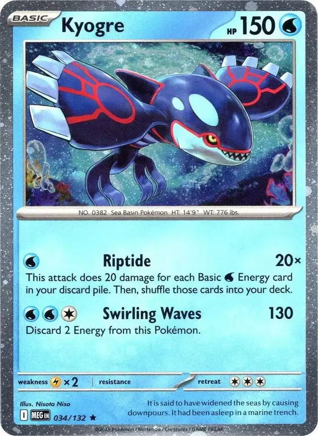 Kyogre [Cosmos Holo] - Pokemon Promo #34