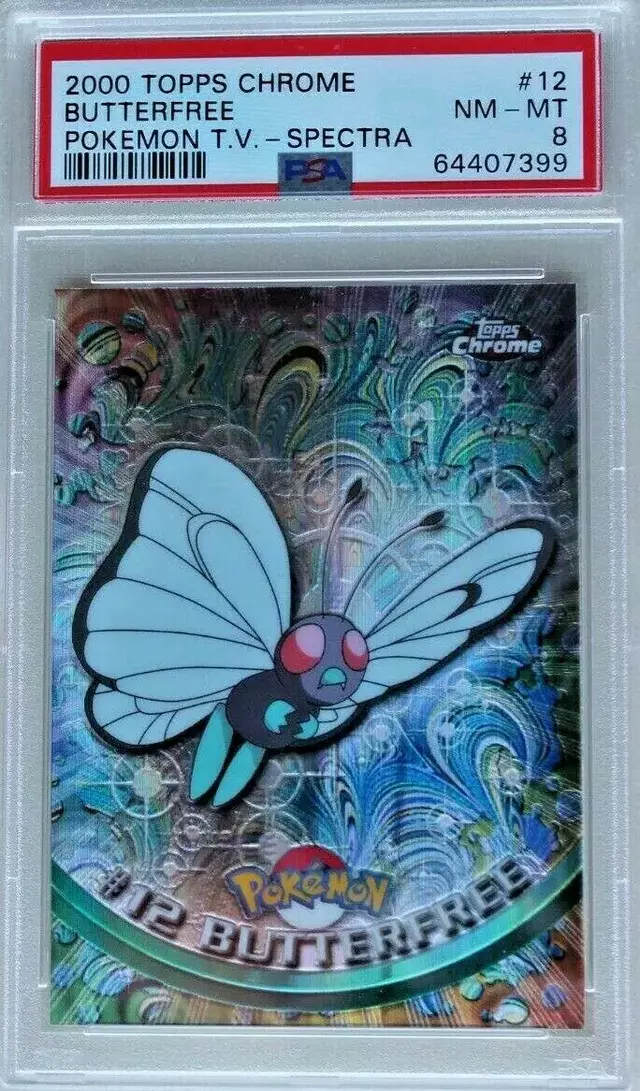 Butterfree [Spectra] - Pokemon 2000 Topps Chrome #12
