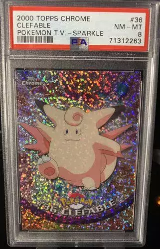 Clefable [Sparkle] - Pokemon 2000 Topps Chrome #36