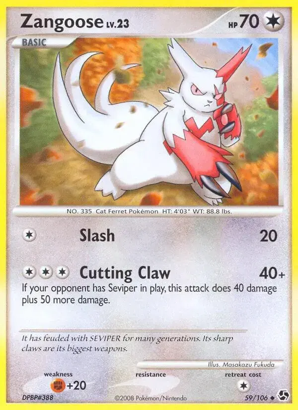 Zangoose - Pokemon Great Encounters #59