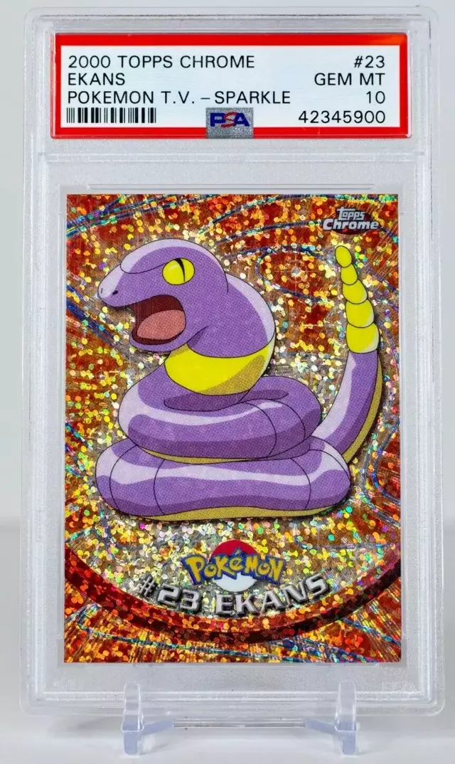 Ekans [Sparkle] - Pokemon 2000 Topps Chrome #23