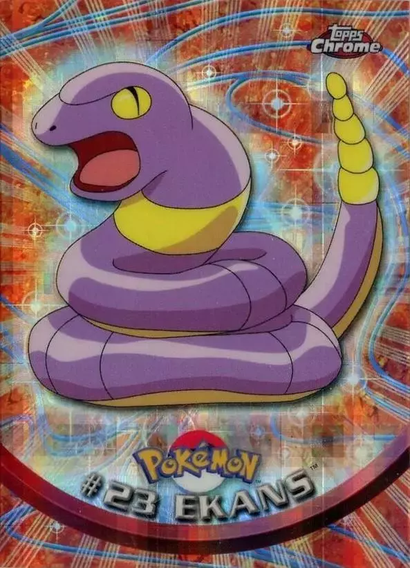 Ekans [Tekno] - Pokemon 2000 Topps Chrome #23