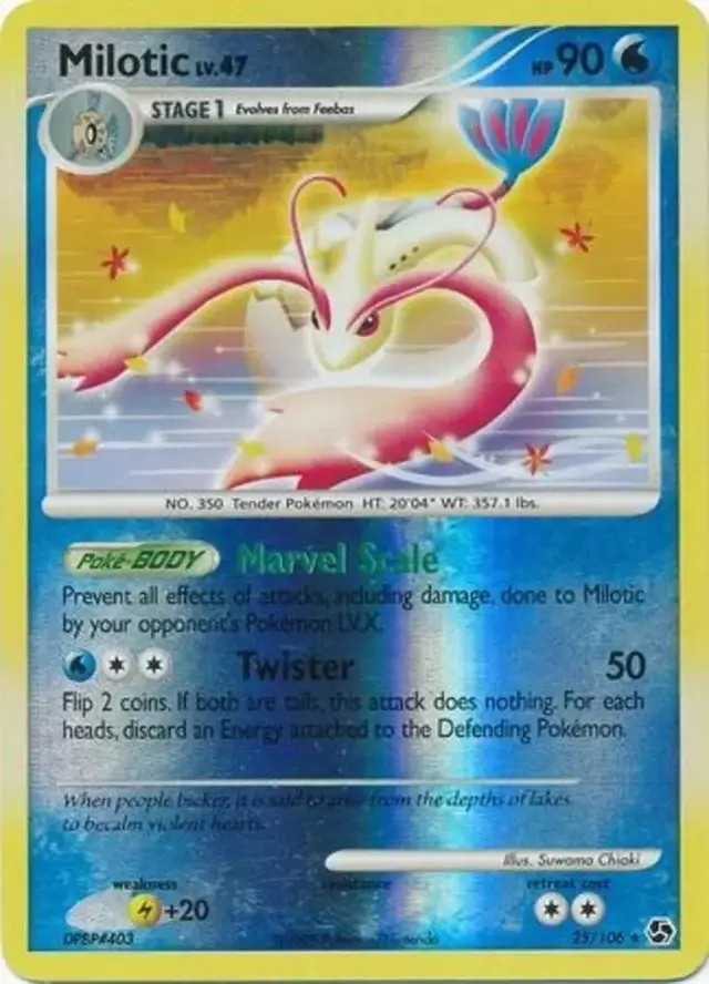 Milotic [Reverse Holo] - Pokemon Great Encounters #25