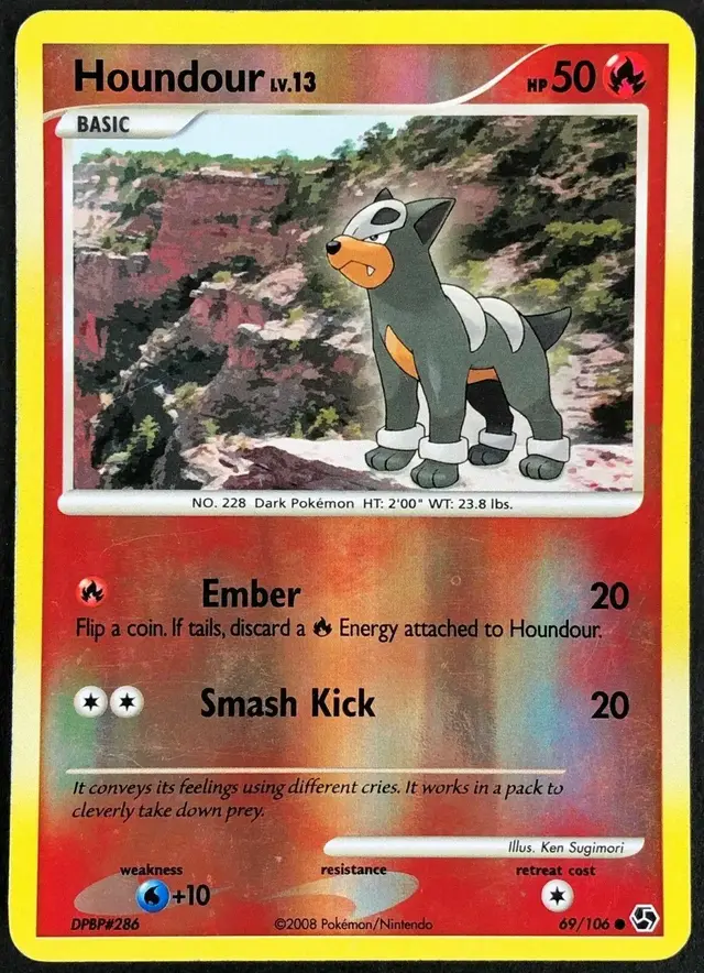 Houndour [Reverse Holo] - Pokemon Great Encounters #69