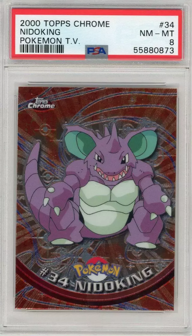 Nidoking - Pokemon 2000 Topps Chrome #34