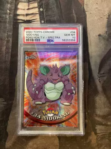 Nidoking [Spectra] - Pokemon 2000 Topps Chrome #34