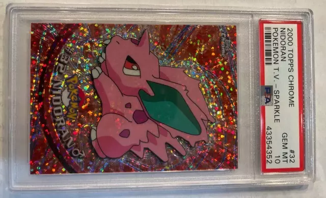 Nidoran [Sparkle] - Pokemon 2000 Topps Chrome #32