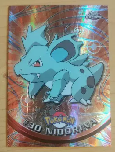 Nidorina [Spectra] - Pokemon 2000 Topps Chrome #30
