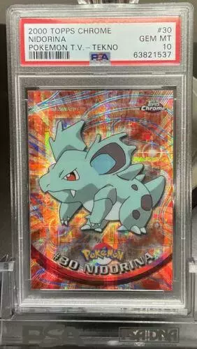Nidorina [Tekno] - Pokemon 2000 Topps Chrome #30