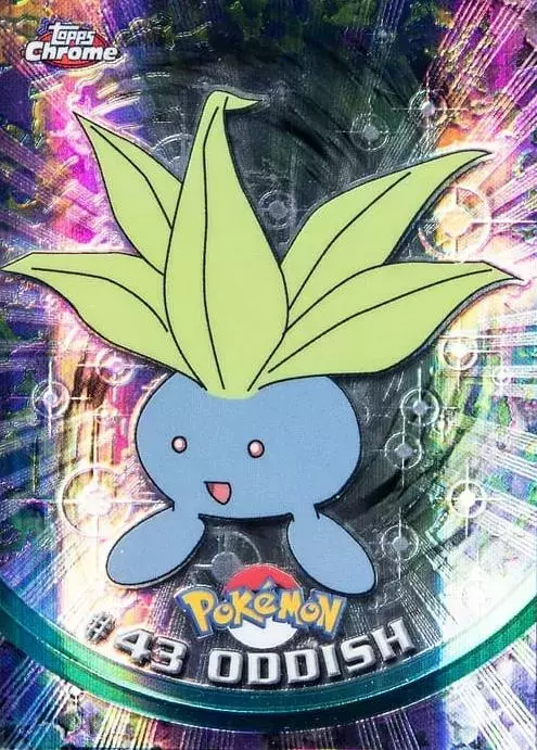 Oddish [Spectra] - Pokemon 2000 Topps Chrome #43